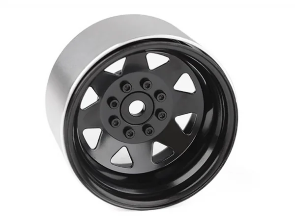 RC4WD 8Lug Deep Dish Wagon 1.9 Steel Stamped Beadlock Wheels Black (4) — image 1 of 7