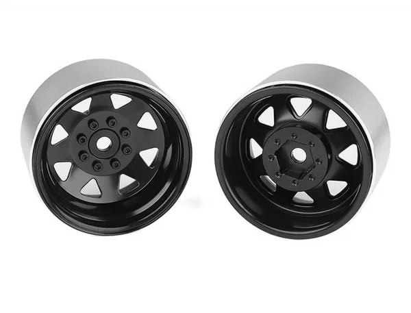 RC4WD 8Lug Deep Dish Wagon 1.9 Steel Stamped Beadlock Wheels Black (4) — image 3 of 7