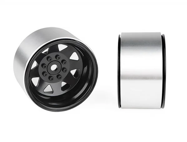 RC4WD 8Lug Deep Dish Wagon 1.9 Steel Stamped Beadlock Wheels Black (4) — image 4 of 7