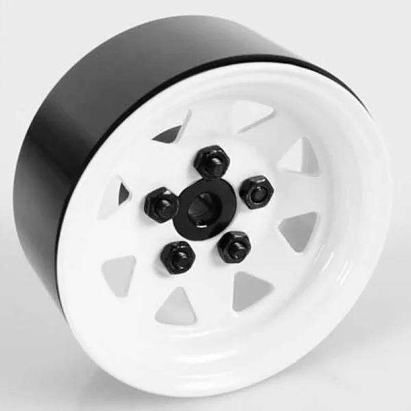 RC4WD 5 Lug Wagon 1.9 Steel Stamped Beadlock Wheels (White)