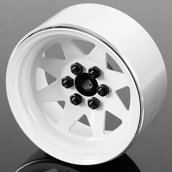 RC4WD 6 Lug Wagon 2.2 Steel Stamped Beadlock Wheels (White) — image 7 of 7