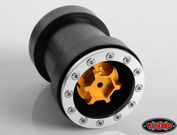 RC4WD Universal Monster Truck Beadlock Wheels V2 For Tamiya Clod Buster (Black Delrin) — image 5 of 10