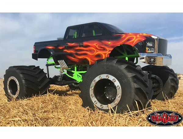 RC4WD Universal Monster Truck Beadlock Wheels V2 For Tamiya Clod Buster (Black Delrin) — image 10 of 10