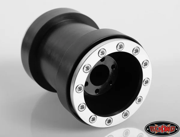 RC4WD Universal Monster Truck Beadlock Wheels V2 For Tamiya Clod Buster (Black Delrin) — image 8 of 10