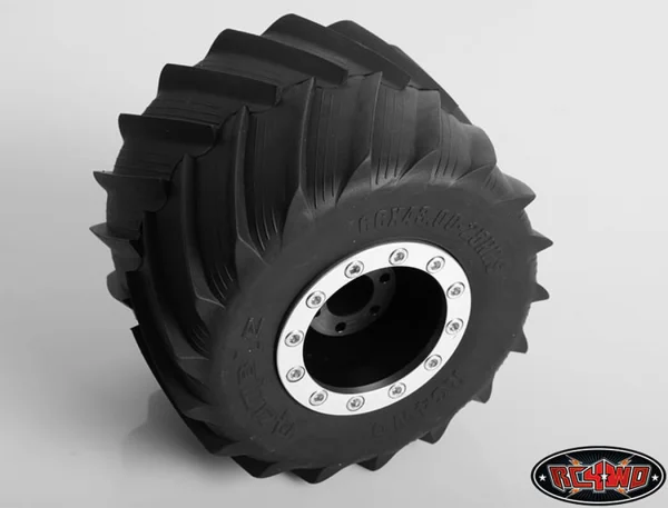 RC4WD Universal Monster Truck Beadlock Wheels V2 For Tamiya Clod Buster (Black Delrin) — image 2 of 10