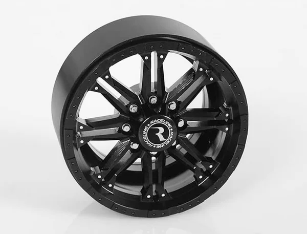 RC4WD Raceline Octane 2.2 Beadlock Wheels (Black) — image 2 of 6