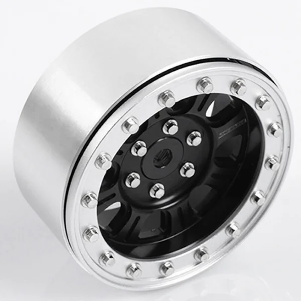RC4WD Raceline Monster 2.2 Beadlock Wheels (Black/Silver)