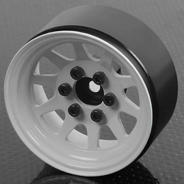 RC4WD OEM Stamped Steel 1.9 Beadlock Wheels (White) — image 7 of 7