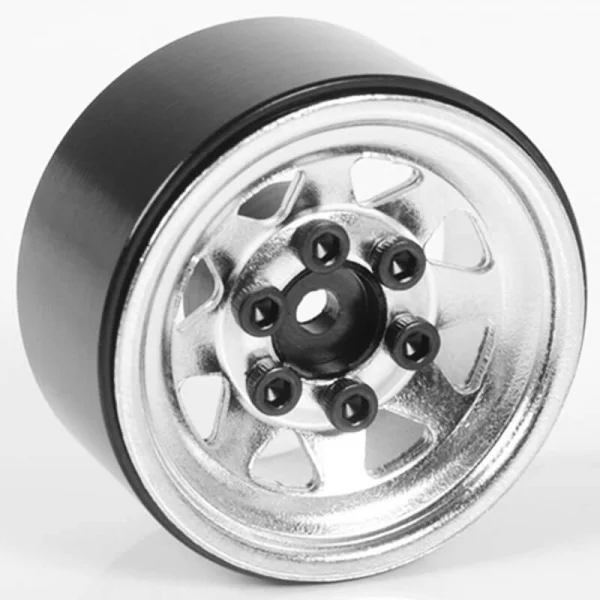 RC4WD Stamped Steel 1.0 Stock Beadlock Wheels (Chrome) (4) — image 7 of 7
