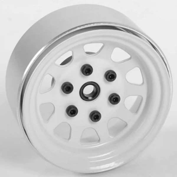 Stamped Steel 1.7 Beadlock Wagon Wheels (White) RC4WD — image 7 of 7