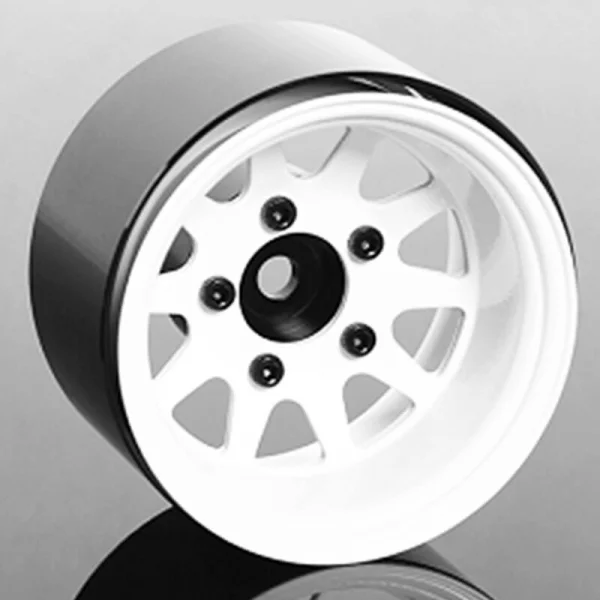 Deep Dish Wagon 1.55 Stamped Steel Beadlock Wheels (White) RC4WD &mdash; image 7 of 7