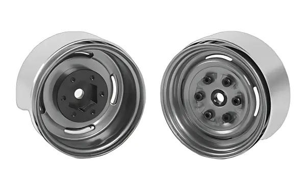 RC4WD Vintage Yota 6 Lug Stamped Steel 1.55 Beadlock Wheels (Clear) RC4WD — image 1 of 8