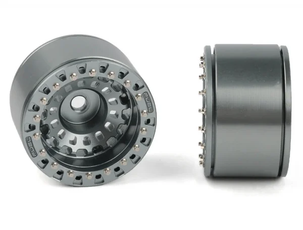 RC4WD Fuel Off-Road 1.55 Zephyr Beadlock Wheels (Gunmetal) RC4WD