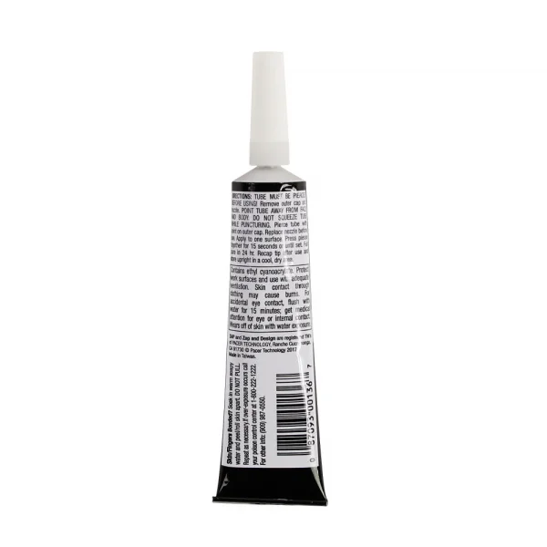 Zap Gel CA (Thickest) - No Drip Suck Back Tube (1oz, 28.3g)