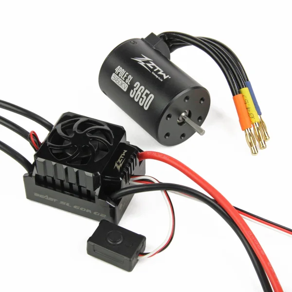 ZTW Beast SL 60A G2 ESC Combo (3650 3450KV Motor) (2-3 Cells)