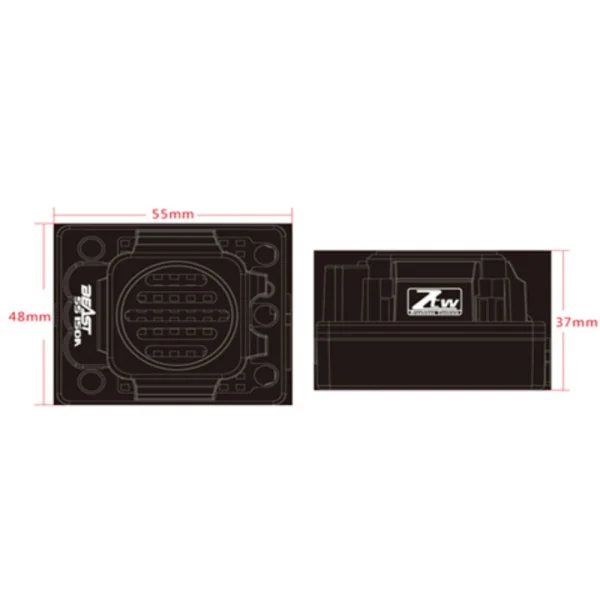 ZTW 1:8 Beast SS120A ESC + 4P SL3674 2150Kv Motor + LCD Program Card
