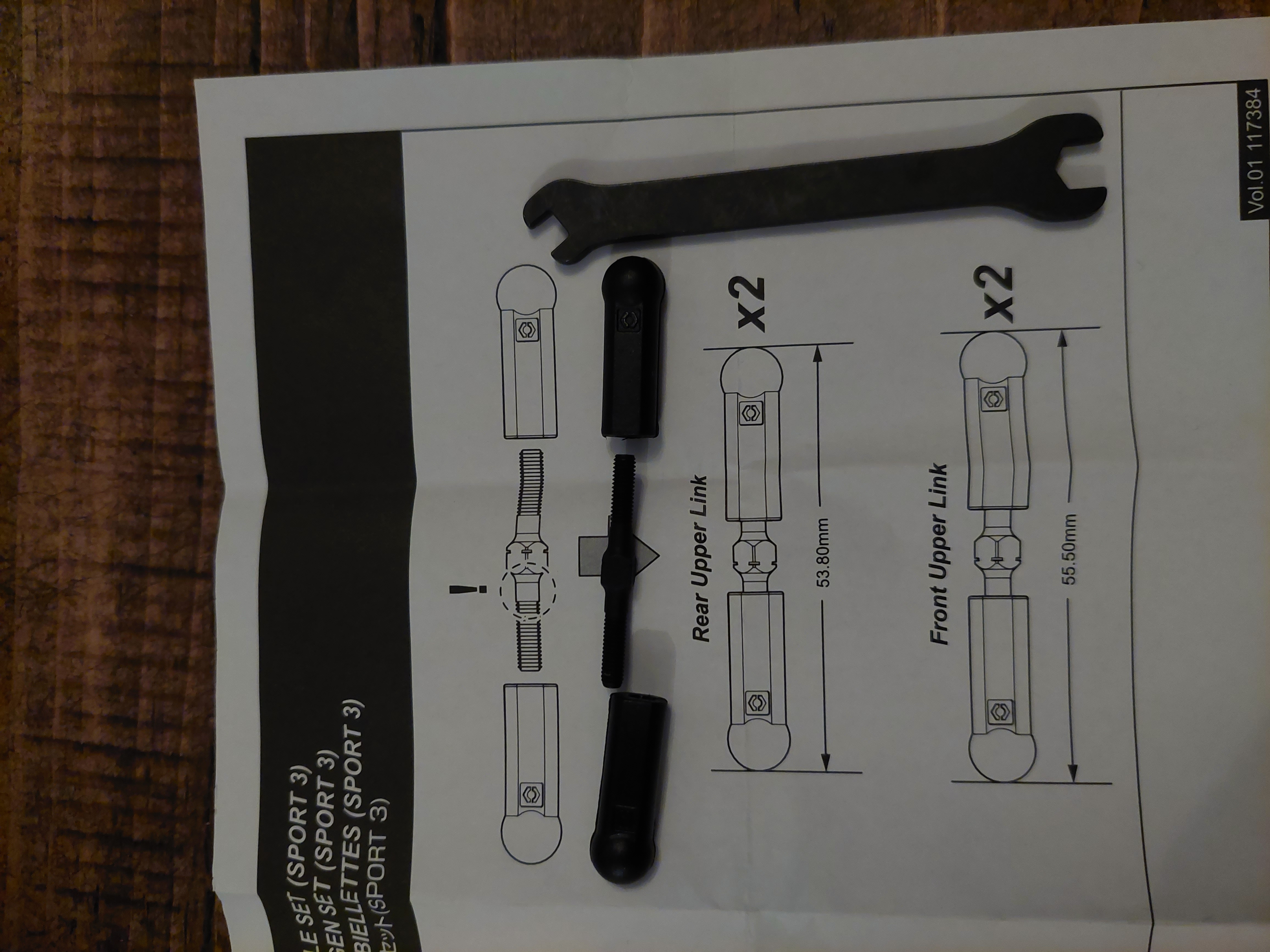 HPI RS4 adjustable Turnbuckle upgrade