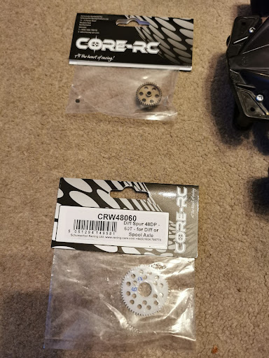 Tamiya TT-02 48DP gear conversion