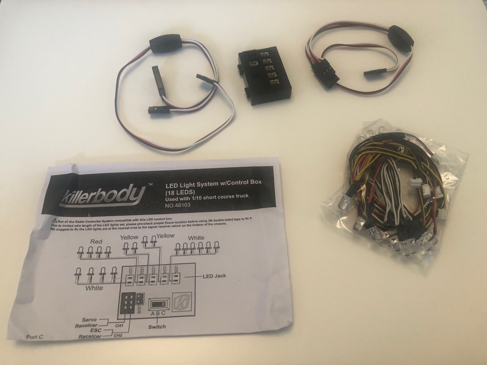 Killerbody LED light setup
