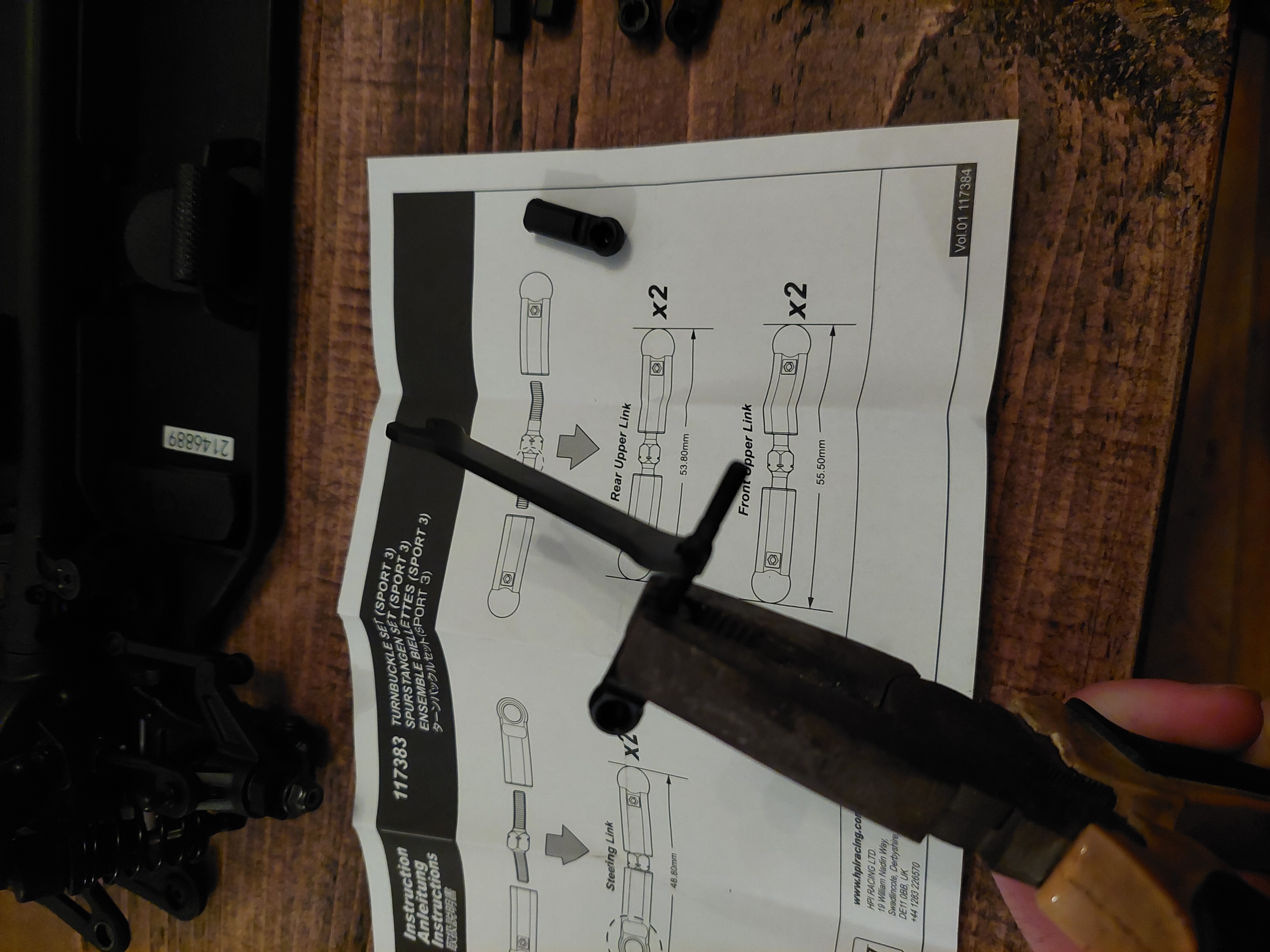 HPI RS4 adjustable Turnbuckle upgrade