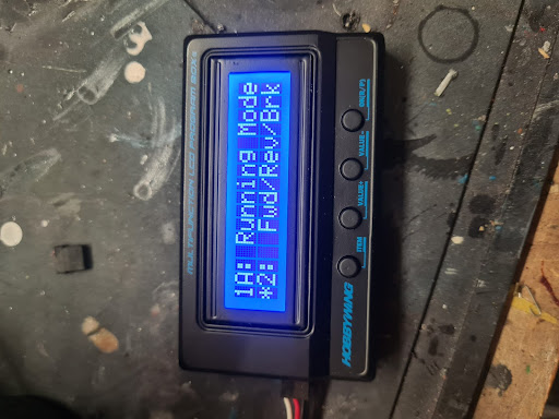 How to change settings on Hobbywing ESC