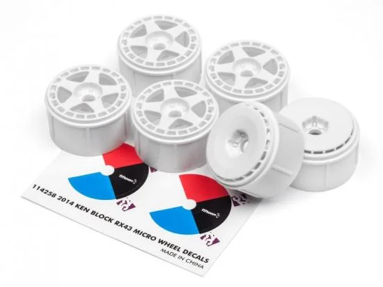 HPI Micro RS4 FIFTEEN52 TurboMac Wheels - White - Pack of 6 — image 4 of 4