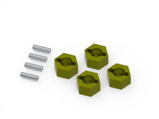 7mm Hex Hub Set (Brass/4pcs) — image 2 of 2
