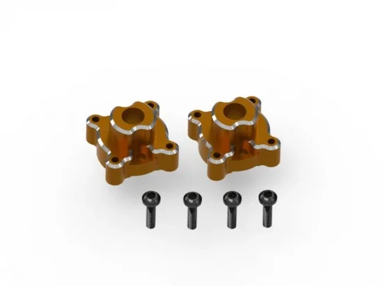 Aluminium Rear Hub Set (Orange/2pcs) &mdash; image 2 of 2