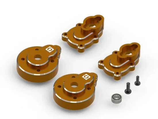 Aluminium Portal Rear Hub Set (Orange/2pcs) &mdash; image 2 of 2