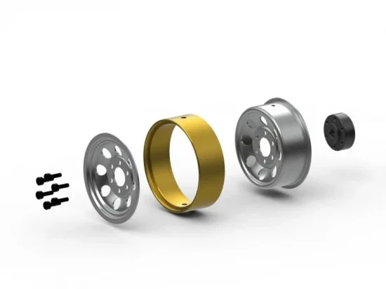 CS-8 Steel Beadlock Wheel 1.2in (Silver/4pcs) — image 2 of 2