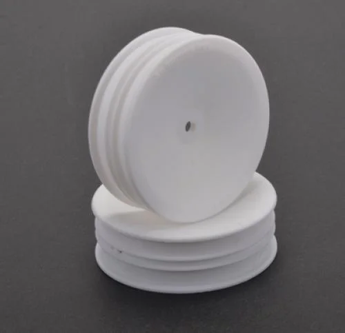 Schumacher Slim 2WD Front Hex Buggy Wheel - White (2) — image 2 of 2