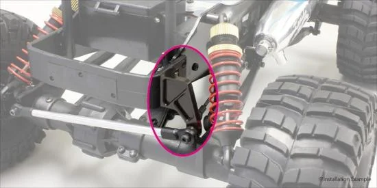 Kyosho Front Suspension Mount Mad Crusher - HD Aluminium — image 2 of 3