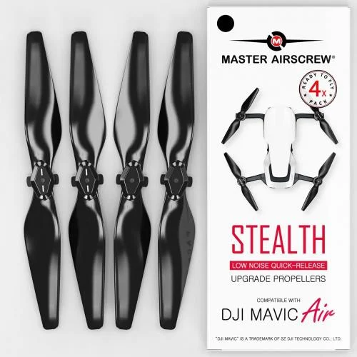 DJI Mavic Air STEALTH Upgrade Propellers 5.3 x 3.3 - Black (4) — image 1 of 3