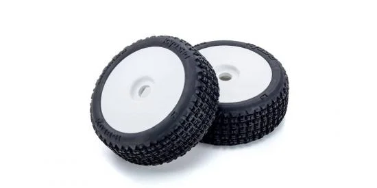 KYOSHO Inferno MP9 V2 Readyset Glued on rim Tyres (4) (Unpackaged) — image 2 of 3