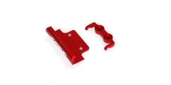 Aluminium Front & Rear Bumper Set Kyosho Mini-Z Buggy - Red — image 1 of 2