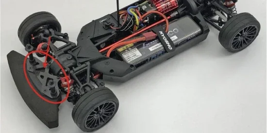 Kyosho TC Fazer FZ02 Carbon Bumper Support — image 2 of 2