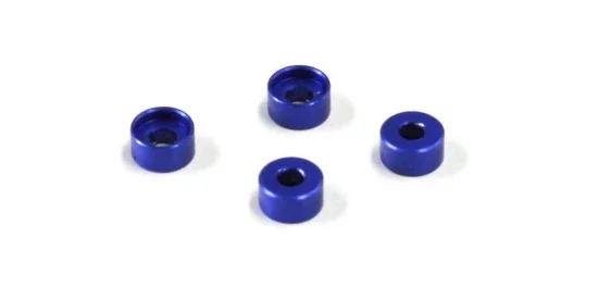 Kyosho Mini-Z MR03 Aluminium Collar for MZW418 (4) 2.5mm/Blue — image 1 of 2