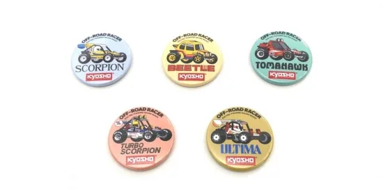 Kyosho Vintage 4WD Buggy Badge (7pcs) — image 2 of 9