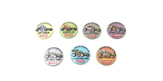 Kyosho Vintage 4WD Buggy Badge (7pcs) — image 2 of 11