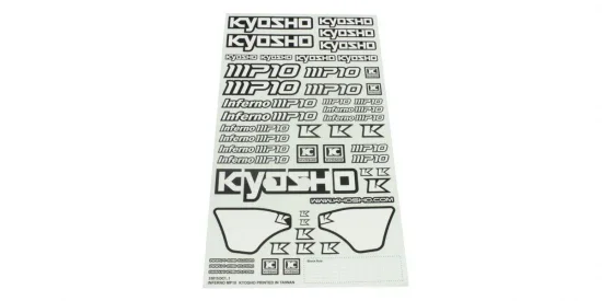 Kyosho Inferno MP10 Decal Sheet — image 3 of 4