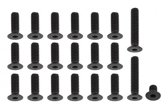 Team Associated RC10CC 8/32 Screw Set Black — image 1 of 2
