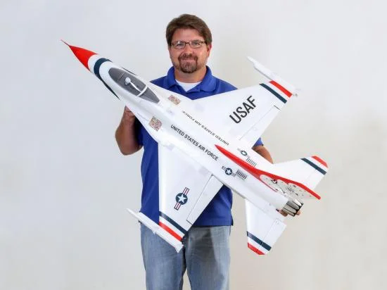 E Flite F-16 Thunderbirds 70mm EDF Jet AS3X - BNF Basic — image 3 of 6