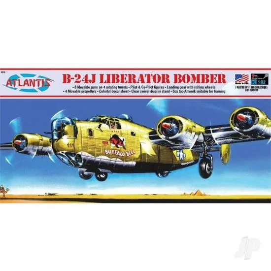 Atlantis Models 1:92 B-24J Bomber Buffalo Bill with Swivel Stand — image 3 of 3