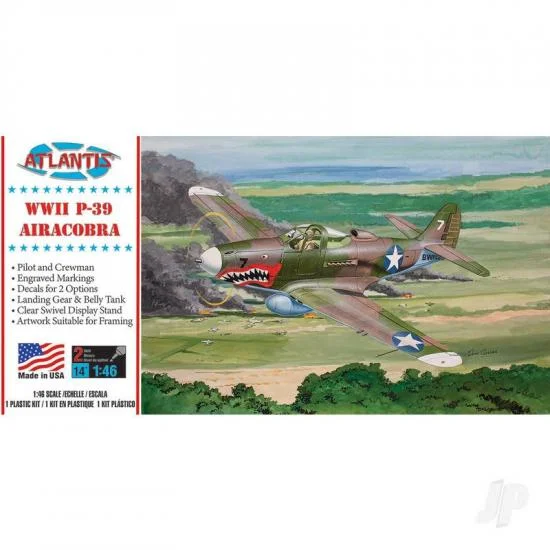 Atlantis Models 1:46 P-39 Airacobra with Swivel Stand — image 1 of 5