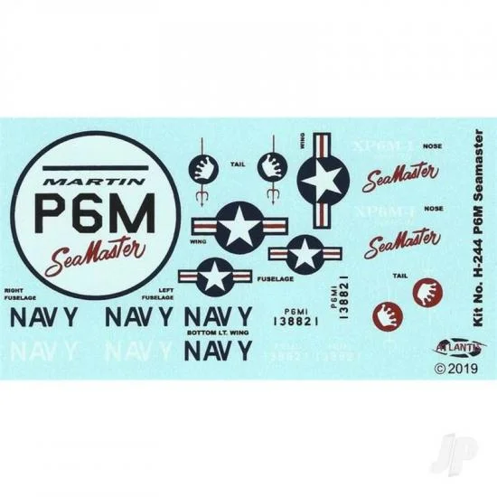 Atlantis Models 1:136 US Navy P6M Seamaster with Swivel Stand &mdash; image 3 of 3