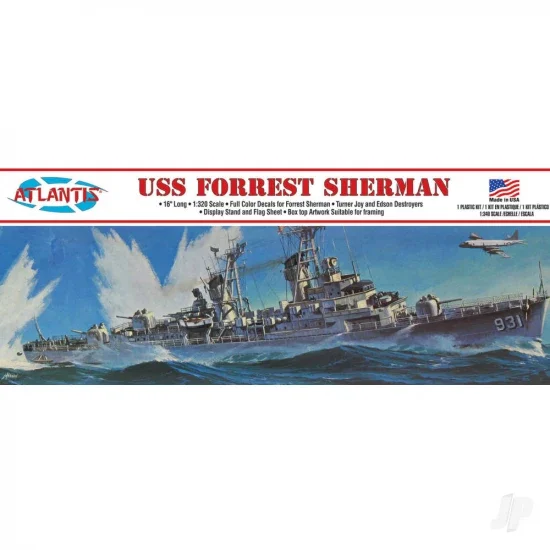Atlantis Models 1:319 USS Forrest Sherman Destroyer — image 2 of 6