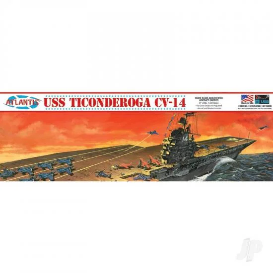 Atlantis Models 1:500 USS Ticonderoga Carrier CV14 Angled Deck Carrier — image 1 of 3