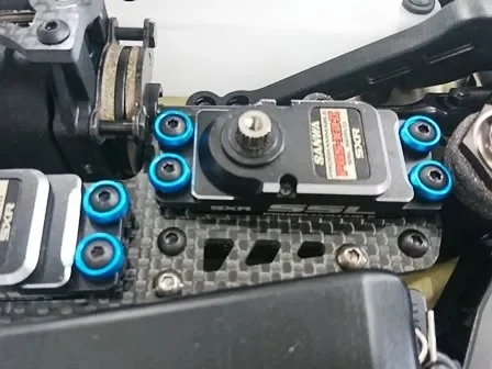 M3 Flat Head Washer (4) Light Blue — image 2 of 2