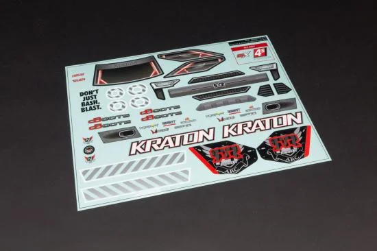 AR402213 Kraton 4x4 Clear Body with Decals &mdash; image 2 of 4