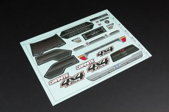 ARAC3337 Arrma Body Clear With Decals Granite 4X4 — image 3 of 3
